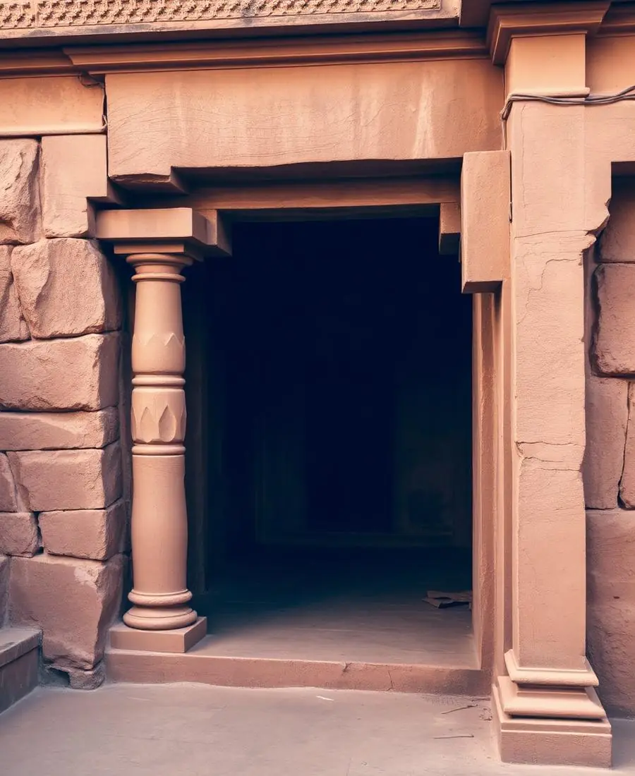 Travel scene representing India