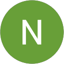 Letter N on green circular background